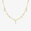 Collier Plaqué or & oxydes de zirconium SO OR