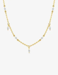 Collier Plaqué or & oxydes de zirconium SO OR