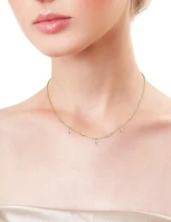 Collier Plaqué or & oxydes de zirconium SO OR