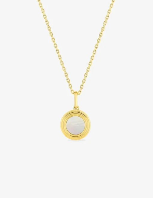 Collier plaqué or nacre SO OR