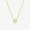 Collier plaqué or, oxydes de zirconium SO OR