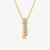 Collier plaqué or, rhodium et oxydes de ziconium SO OR