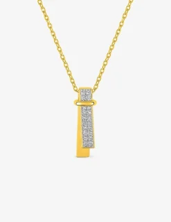 Collier plaqué or, rhodium et oxydes de ziconium SO OR
