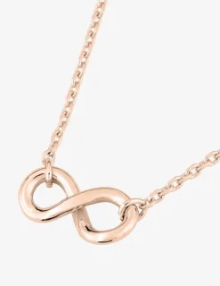 Collier plaqué or rose avec motif infini SO OR