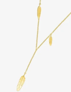 Collier plumes plaqué or SO OR
