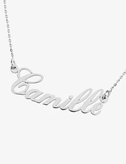 Collier prénom découpé personnalisable 4 mm argent 925‰ rhodié SO OR