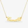 Collier prénom découpé personnalisable plaqué or SO OR