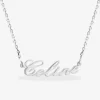 Collier prénom découpé personnalisable 5 mm argent 925‰ rhodié SO OR