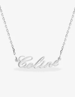 Collier prénom découpé personnalisable 5 mm argent 925‰ rhodié SO OR