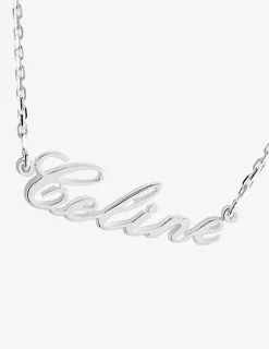Collier prénom découpé personnalisable 5 mm argent 925‰ rhodié SO OR