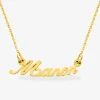 Collier prénom découpé personnalisable 3 mm or jaune 750‰ SO OR