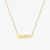 Collier "happy" plaqué or SO OR