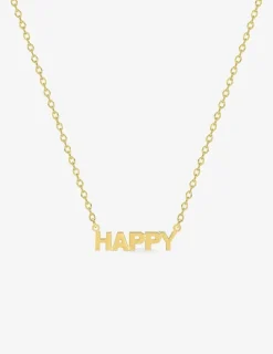 Collier "happy" plaqué or SO OR