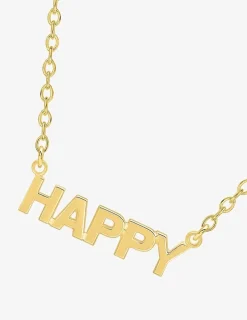 Collier "happy" plaqué or SO OR