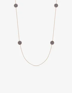 Collier sautoir Chance or rose 750‰ Lapis Lazuli SO OR