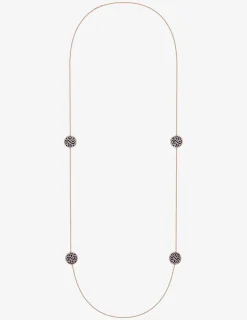 Collier sautoir Chance or rose 750‰ Lapis Lazuli SO OR