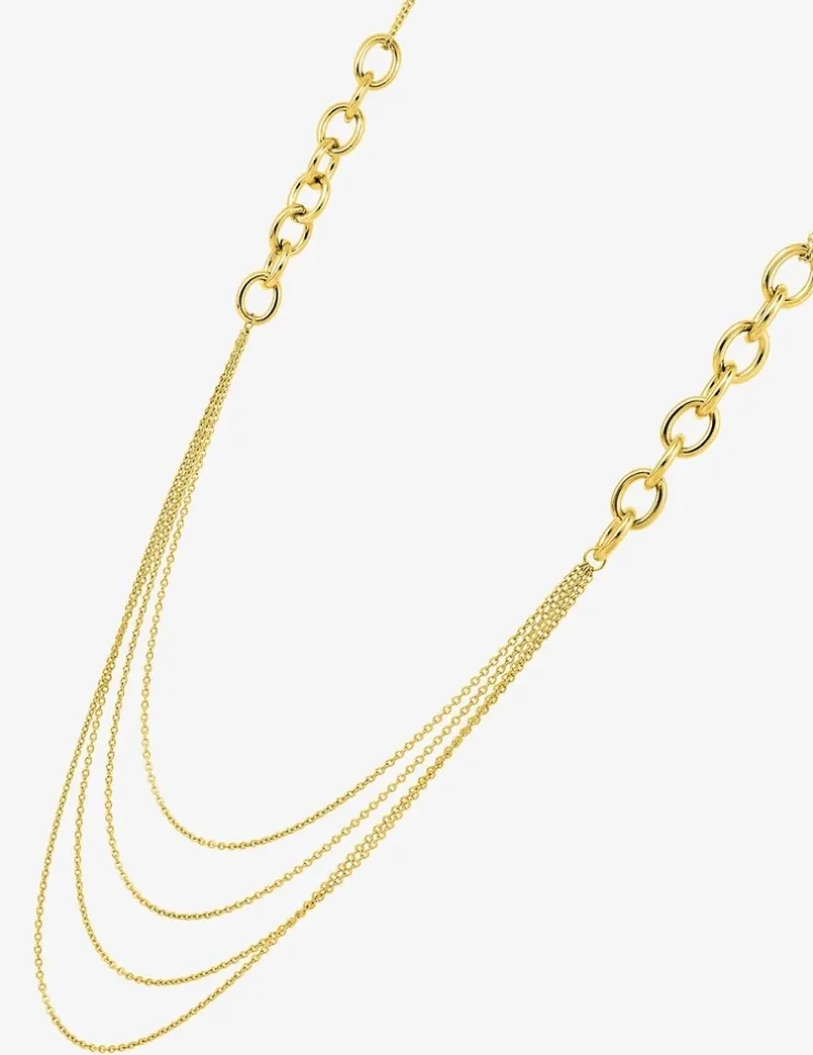 Collier sautoir en acier doré SO OR