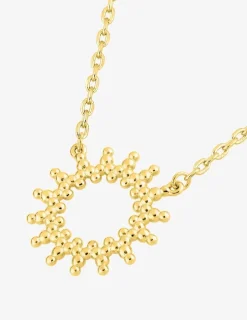 Collier soleil en plaqué or SO OR