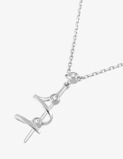 Collier tourbillon argent 925‰ rhodié et oxydes de zirconium sertis clos SO OR