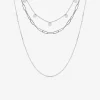 Collier trois rangs en acier SO OR