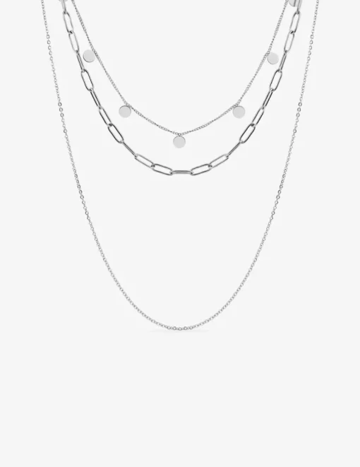Collier trois rangs en acier SO OR