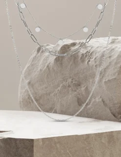 Collier trois rangs en acier SO OR