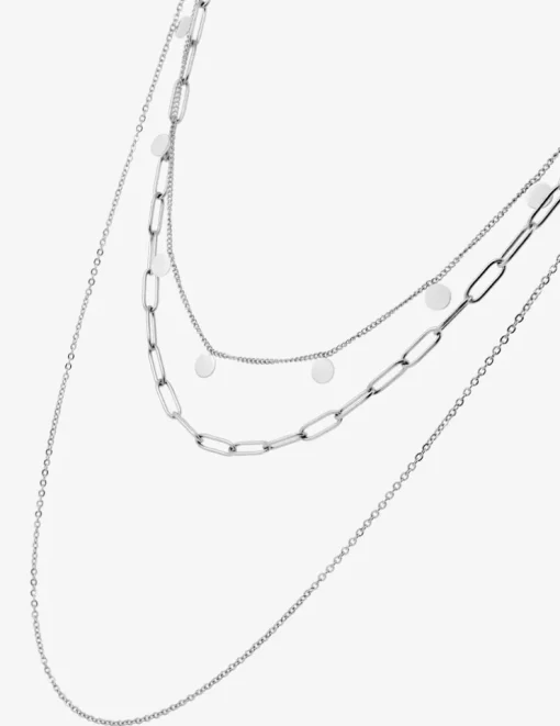 Collier trois rangs en acier SO OR