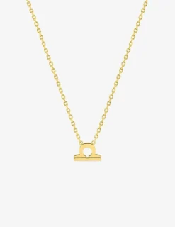 Collier zodiaque Balance en plaqué or SO OR