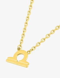 Collier zodiaque Balance en plaqué or SO OR