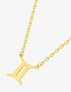 Collier zodiaque Gémeaux en plaqué or SO OR