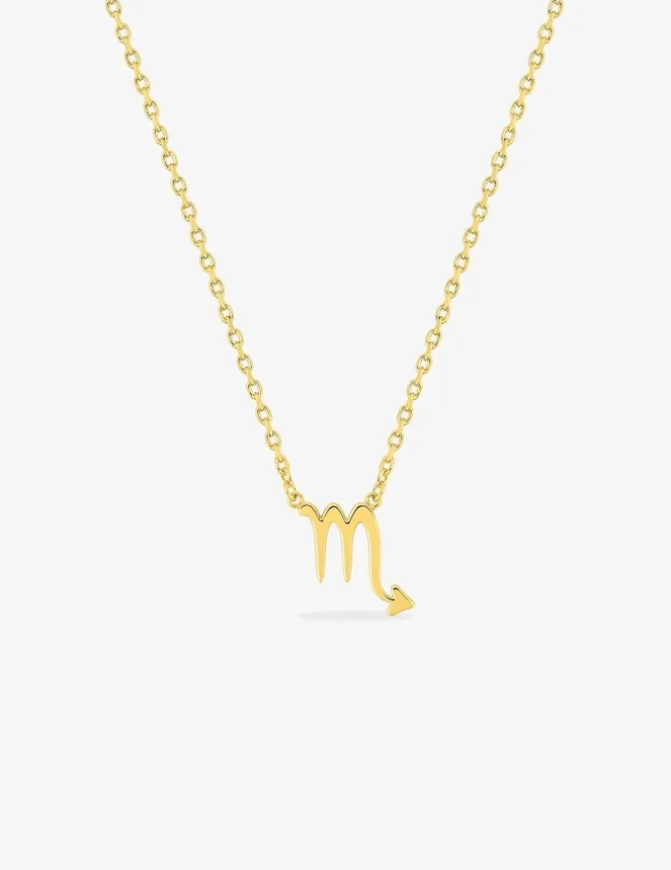 Collier zodiaque Scorpion en plaqué or SO OR