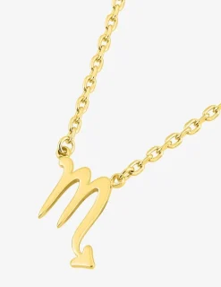 Collier zodiaque Scorpion en plaqué or SO OR