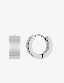 Créoles 13 mm anneau 6 mm acier SO OR