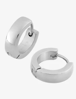 Créoles 13 mm anneau 4 mm acier SO OR