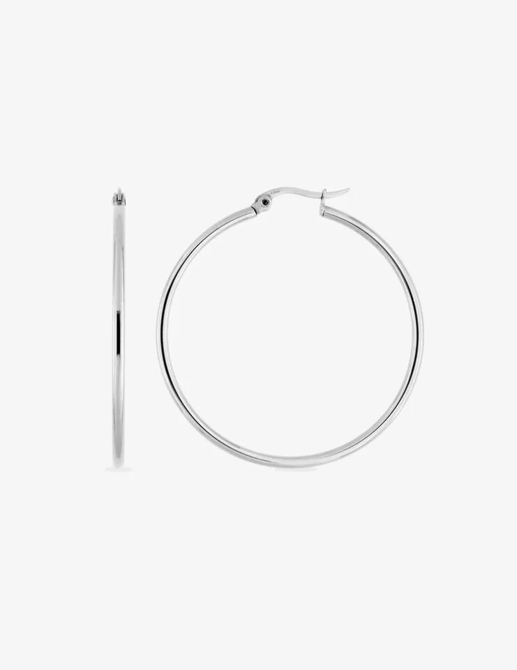 Créoles 45 mm fil 2 mm acier SO OR