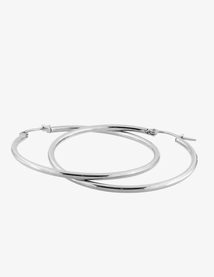 Créoles 45 mm fil 2 mm acier SO OR