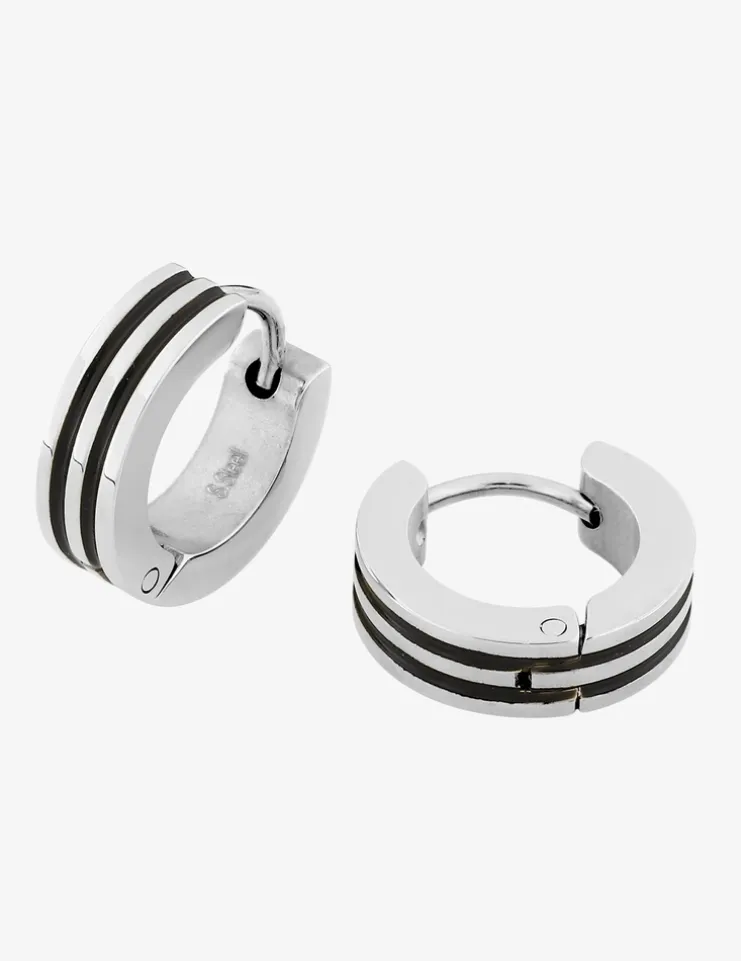 Créoles acier bicolore SO OR