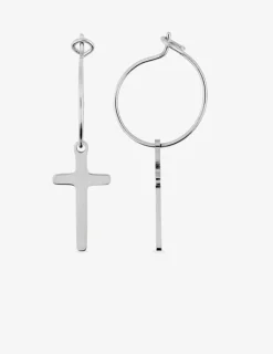 Créoles acier croix SO OR