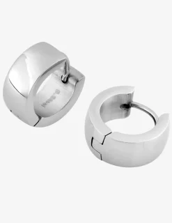 Créoles acier diamètre 13 mm anneau 6 mm SO OR