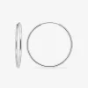 Créoles argent 925‰ 35 mm fil 2mm SO OR