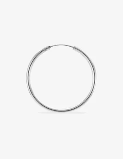 Créoles argent 925‰ 30 mm fil 2mm SO OR