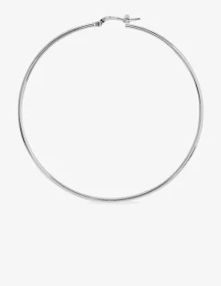 Créoles argent 925‰ 60 mm fil rond 1,6 mm massif SO OR