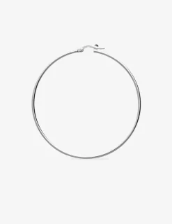 Créoles argent 925‰ 50 mm fil rond 1,6 mm massif SO OR