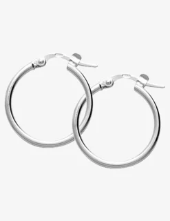 Créoles argent 925‰ 15 mm fil rond 1,6 mm massif SO OR