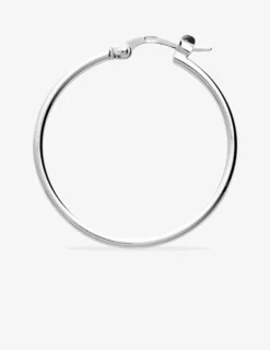 Créoles argent 925‰ 25 mm fil rond 1,6 mm massif SO OR