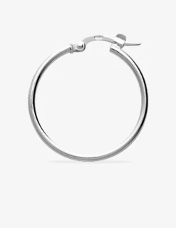 Créoles argent 925‰ 20 mm fil rond 1,6 mm massif SO OR