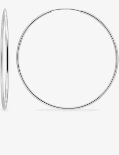 Créoles argent 925‰ 70 mm SO OR