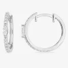 Créoles Argent 925‰ rhodié & oxydes de zirconium SO OR