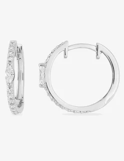 Créoles Argent 925‰ rhodié & oxydes de zirconium SO OR