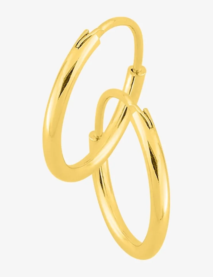 Créoles en plaqué or SO OR